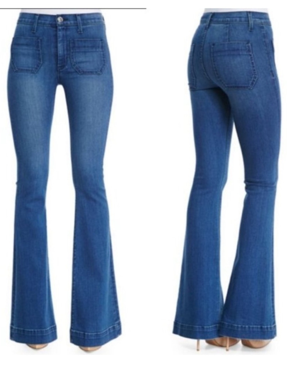 Hudson Taylor High Waist Flare Jeans Women's Size 25 Retro Inspired Y2K
